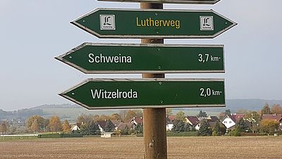 Ausweisung Lutherweg